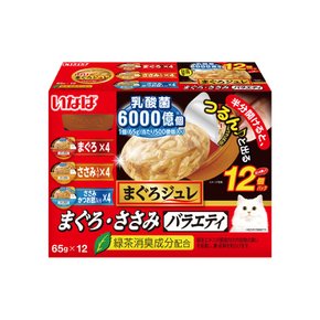 이나바 챠오 마구로쥬레 유산균 65g x 12P 버라이어티 고양이간식