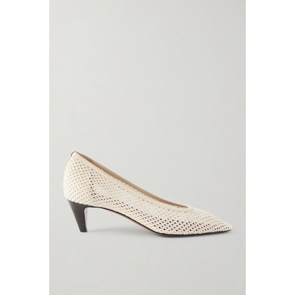 페라 40 가죽 트리밍 위빙 펌프스 46376663162977430