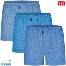 BYC95호~120호 심플패턴순면트렁크팬티3매입MCG3041