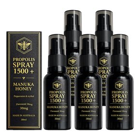 호주산 고함량 프로폴리스 스프레이 30ml x5개 마누카허니 MGO1500+