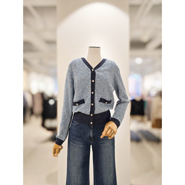 [파주점] [더아이잗컬렉션]트위드 펄 믹스 포인트 가디건 CR3A1CD911