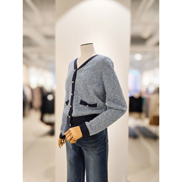 [파주점] [더아이잗컬렉션]트위드 펄 믹스 포인트 가디건 CR3A1CD911