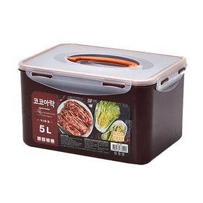 L5002SI 코코아락 진공밀폐 김치통 5호중-5L