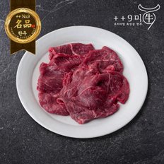 [냉동]1++No9등급 투뿔 한우 정육 슬라이스 500g (불고기 샤브샤브 구이용 등 다용도 소고기)