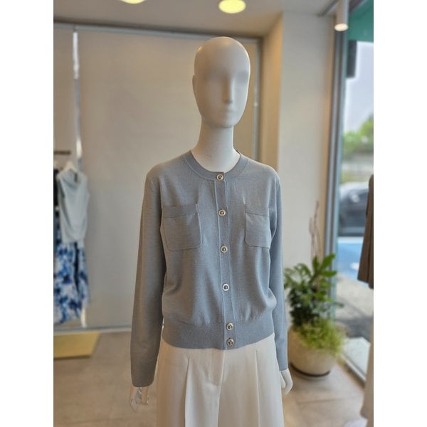 [여주점] [더 아이잗] 여성 글리터 라인 라운드넥 가디건 (IS3M1CD701)