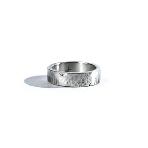 SEWN SWEN SILVER SCRATCH X HAMMER COMBINATION RING