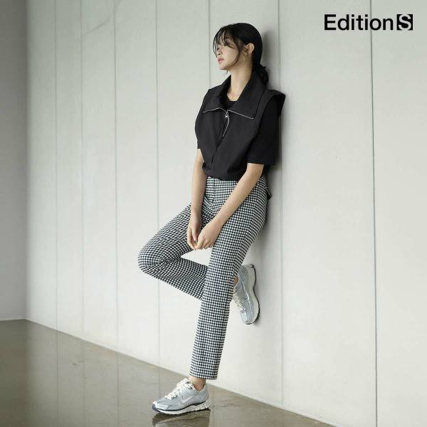 [론칭가59,000원-1만원↓]에디션S 썸머 깅엄 팬츠