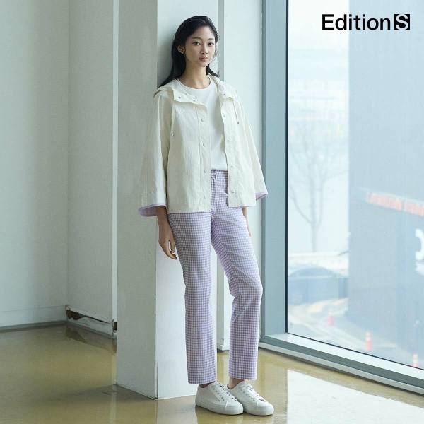 [론칭가59,000원-1만원↓]에디션S 썸머 깅엄 팬츠