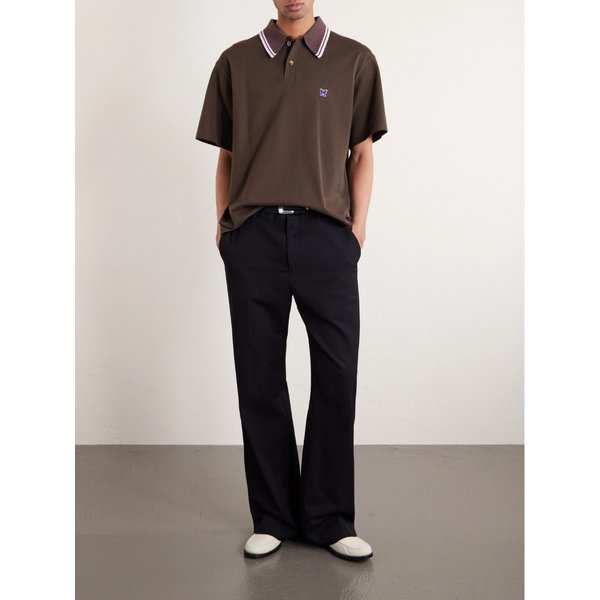 로고 아플리케 코튼 피케 폴로 티셔츠 46376663162963019