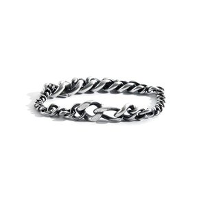 SILVER MIXED BUILD UP CHAIN BRACELET