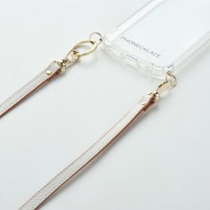 White/Caramel Combl Leather Strap