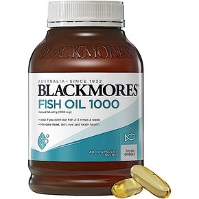 블랙모어스 피쉬 오일 1000 Blackmores Fish Oil Omega-3 400캡슐