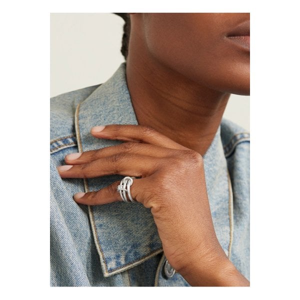 스피넬리 킬콜린 라네스 스털링 실버 링 3p 세트 1647597331417956