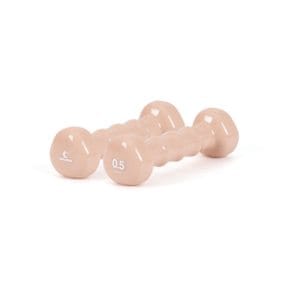 아이워너 PVC 컬러 삼각 아령 1개 0.5kg 코랄핑크