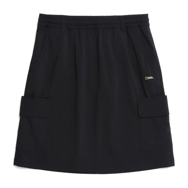 [여주점] N252WSK010 여성 우븐 카고 스커트 CARBON BLACK