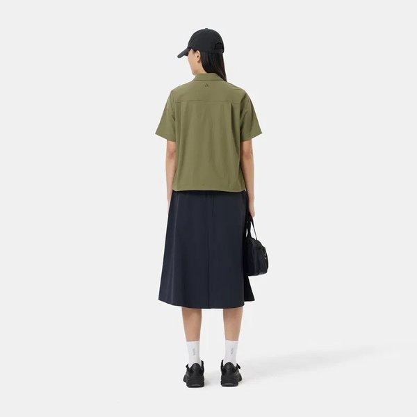 [부산점] 여성 컴포 테크 세미 크롭 반팔 셔켓 7L40664