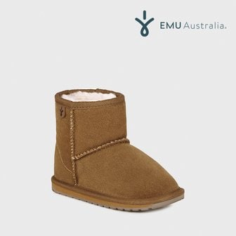 EMU Australia [공식판매처] 이뮤 키즈 Wallaby Mini 어그 부츠 Chestnut