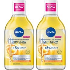 니베아 NIVEA 미셀라 클렌징 워터 스킨 글로우 400ml 2개