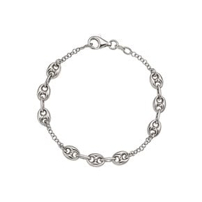 SILVER 벨리나 화이트 팔찌 S-FANB026W