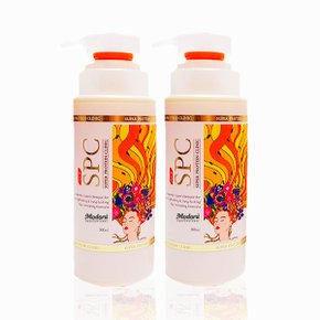 [모도루 SPC 실속세트-500ml x 2개] SPC 헤어클리닉 손상모 단백질 트리트먼트