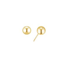 [925 silver] Deux.silver.169 / haute ball earring (8mm)(gold)