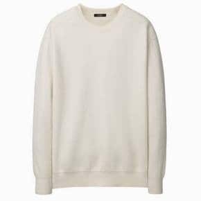 아이보리《Wool Cashmere》크루넥 맨투맨(ARSW4D301IV)