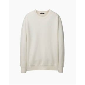 아이보리《Wool Cashmere》크루넥 맨투맨(ARSW4D301IV)