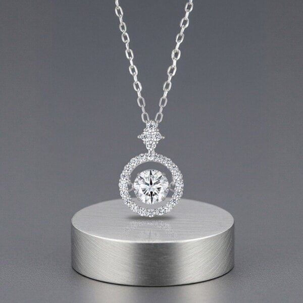 모이사나이트 목걸이 랩 다이아 로맨틱 댄싱