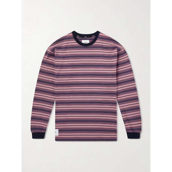 로고 아플리케 스트라이프 코튼 저지 티셔츠 46376663163041781