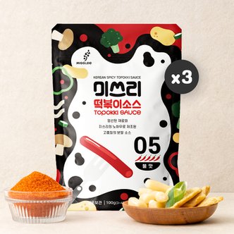 미쓰리 떡볶이 소스 양념 (불맛) 100gx3개