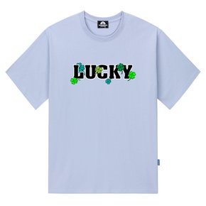 LUCKY CLOVER 티셔츠 - 퍼플