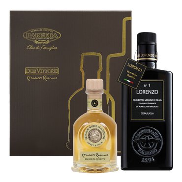 신세계 가공 [바르베라]로렌조PQ 올리브오일 500ml + 말레티레냐니 발사믹 화이트PQ 250ml 세트