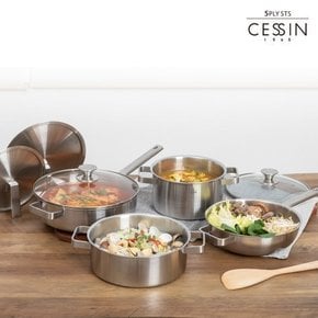 CESSIN 5PLY 통5중 스텐냄비 인덕션겸용 편수 점보 소테팬 28cm