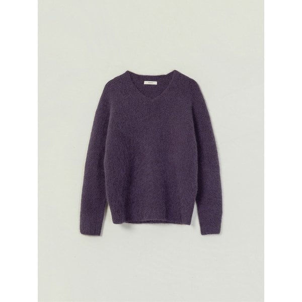 PAUXE FOX V-NECK KNIT_PURPLE