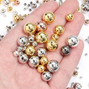 DIY 비즈 20-500 개/몫 쥬얼리에 대 한 라운드 CCB 액세서리 만들기 스페이서 볼 구슬 팔찌 목걸이