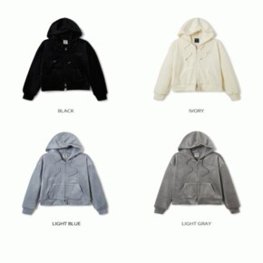 후아유 여성 퍼 본딩 후드집업 / Fur Bonding Hood Zip-up_A WHMZE4V31F