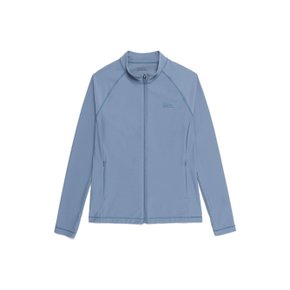 N252URG410 베이직 집업 래쉬가드 BLUE GREY