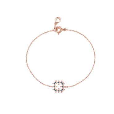 에떼르노 B014  Square Bouquet Muee 블루다이아몬드 14K  팔찌