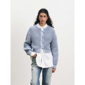 TFS COLOR BLENDED KNIT CADIGAN_2COLORS