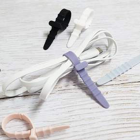 이어폰줄감개 케이블 113mm 실리콘 예쁜 케이블타이