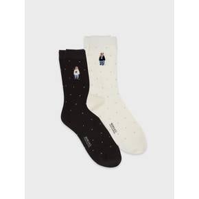 [AK수원점] [후아유] 여성 [2PACK]Steve Dot Socks WHAYG1121