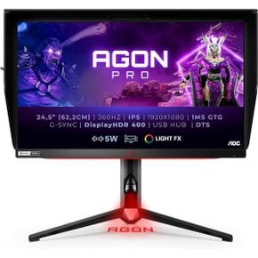 영국 AOC USB 연결 모니터 AGON AG254FG 24.5 Inch FHD Gaming Monitor 360Hz 1ms GTG IPS GSync