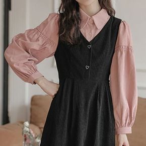 셔링 밴딩 포인트 스위드 블라우스 G5SBL401P_P384738240