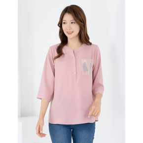 엄마옷 여름 블라우스 7부 반오픈 라운드 MQG128337 마담 미시 중년여성 빅사이.._P428440677