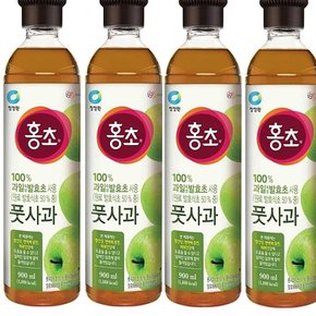 홍초 대상 청정원 홍초 풋사과 900ml x 4개 풋사과 식초