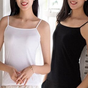 3장 에이치투 L~3XL 여성 빅사이즈 소프트 스판 런닝 민소매 끈나시