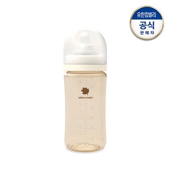 그린핑거 베베그로우 PPSU 젖병 크림 280ml (젖꼭지 M size)