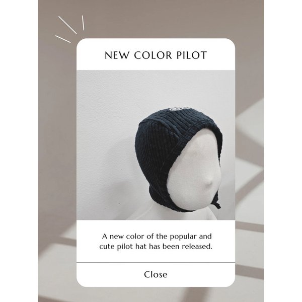 Fleece Baby Pilot dark navy