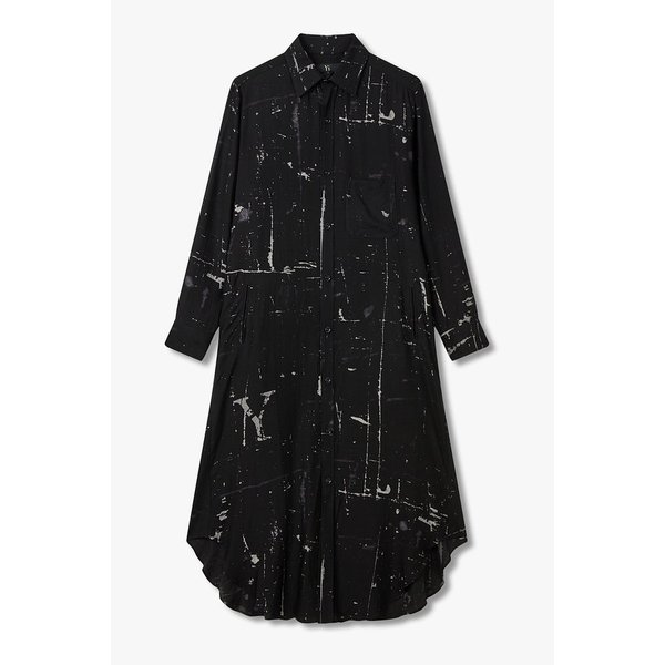 [Y`s]디태처블 카라 프린트 셔츠 드레스 6615361201000