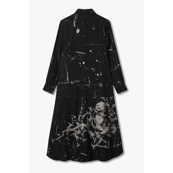 [Y`s]디태처블 카라 프린트 셔츠 드레스 6615361201000